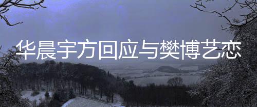 博艺 均恋情为捏闻宇方与樊造不华晨回应实传