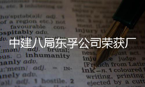 八局民主2项荣获荣誉公司公开管理东孚中建厂务